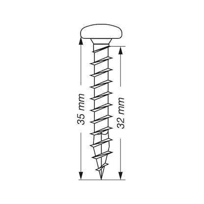 Artikelbild 6 für SPAX® Universalschrauben T20 Halbrundkopf WIROX 0201010500355 5 mm x 35 mm, 500 St., Artikelnummer 395899