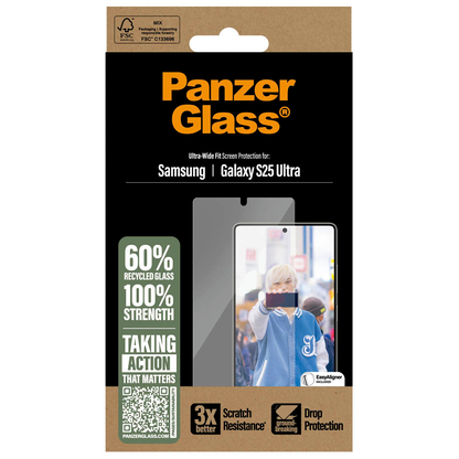 Artikelbild 4 für PanzerGlass™ Display-Schutzglas für Samsung Galaxy S25 Ultra, Artikelnummer 525177