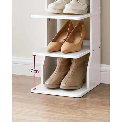 Artikelbild 6 für VASAGLE Schuhregal weiß 26,4 x 30,0 x 110,4 cm, 1 St., Artikelnummer 760486