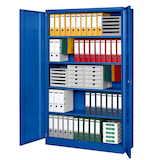 Artikelbild 1 für Gürkan Stahlschrank 111155 enzianblau 4 Fachböden 120,0 x 42,0 x 195,0 cm, aufgebaut, 1 St., Artikelnummer 568543