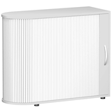 Artikelbild 1 für geramöbel Flex Rollladenschrank lichtgrau, silber 1 Fachboden 100,0 x 40,0 x 83,0 cm, Artikelnummer 875423