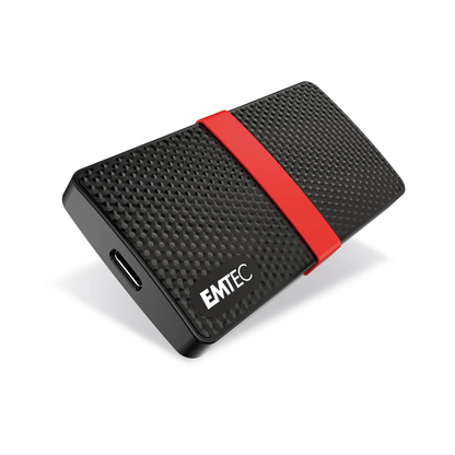 Artikelbild 2 für EMTEC Power Plus X200 1 TB externe SSD-Festplatte schwarz, rot, Artikelnummer 264113
