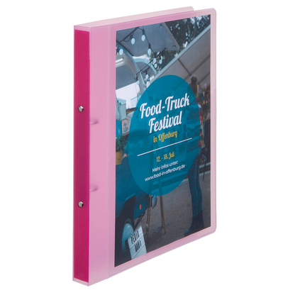 Artikelbild 4 für EICHNER Präsentationsringbuch 2-Ringe rot-transparent 2,5 cm DIN A4, 1 St., Artikelnummer 322133