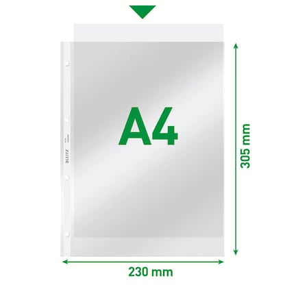 Artikelbild 2 für LEITZ Prospekthüllen 4734 Super Premium DIN A4 glasklar glatt 0,08 mm, 100 St., Artikelnummer 578633