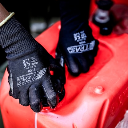 Artikelbild 3 für NITRAS SAFETY unisex Arbeitshandschuhe 3500 schwarz Größe 6, 12 Paar, Artikelnummer 644389