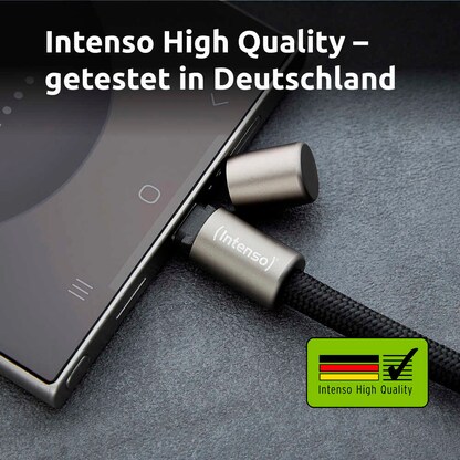 Artikelbild 9 für Intenso Charging Lanyard Handykette Ladekabel schwarz, Kabellänge: 1,65 m, 60 Watt, Artikelnummer 781557