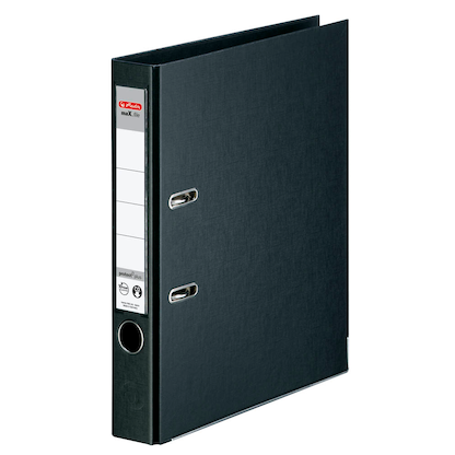 Artikelbild für herlitz maX.file protect plus Ordner schwarz Kunststoff 5,0 cm DIN A4, 1 St., Artikelnummer 138305