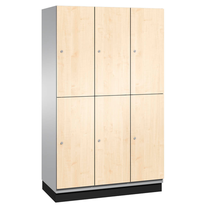 Artikelbild 2 für CP Spind Cambio lichtgrau, birke 45101-32 S10089, 6 Schließfächer 120,0 x 52,5 x 198,0 cm, Artikelnummer 172705