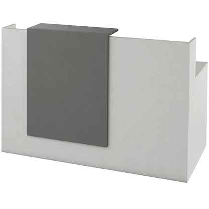 Artikelbild für Kerkmann Empfangstheke SYDNEY gerade, weiß, grafit 160,0 x 84,0 x 110,0 cm, Artikelnummer 206484