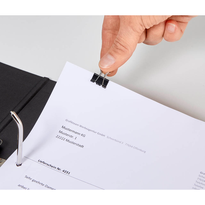 Artikelbild 5 für MAUL Foldbackklammern schwarz 1,3 cm, 12 St., Artikelnummer 242727