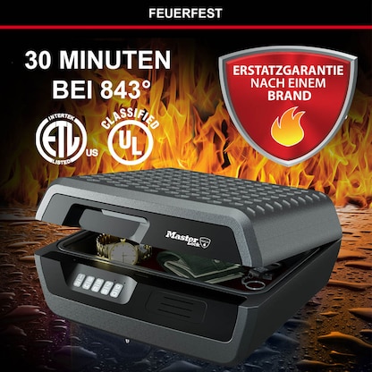 Artikelbild 5 für Master Lock® Dokumentenkassette feuerfest CHW30300EURHRO DIN A4 Elektronikschloss, Artikelnummer 727814