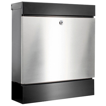 Artikelbild für BURG WÄCHTER Briefkasten SEATTLE 6848 B+S 42020 schwarz, silber mit Zeitungsfach, Artikelnummer 114748