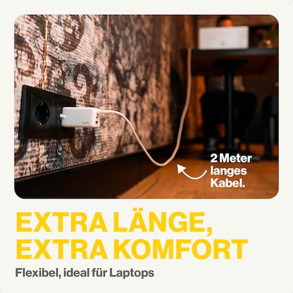 Artikelbild 4 für Aqiila® CS12 Ladekabel weiß, Kabellänge: 2,0 m, 60 Watt, Artikelnummer 511415