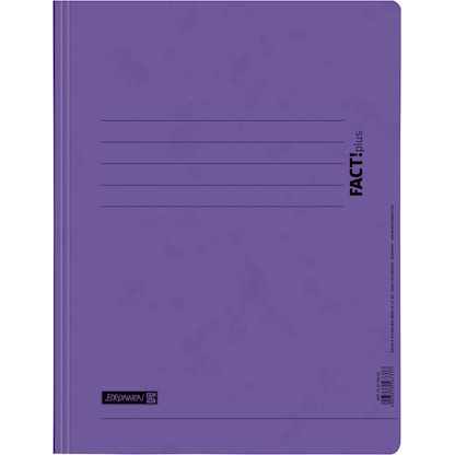 Artikelbild für BRUNNEN Schnellhefter FACT!plus Karton violett DIN A4, Artikelnummer 757751