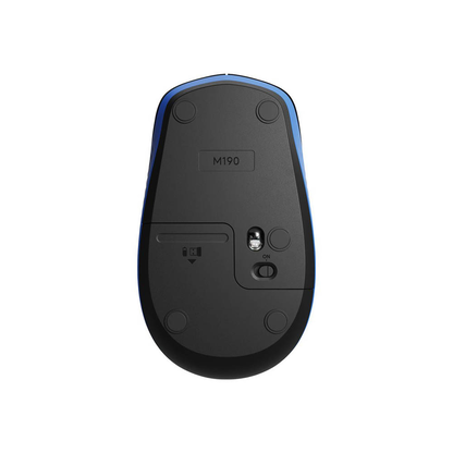 Artikelbild 5 für Logitech M190 Maus kabellos schwarz, blau, Artikelnummer 373652