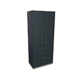 Artikelbild 1 für fm Aktenschrank Sidney, 4260649685716 lavagrau 2 Fachböden 80,0 x 44,2 x 186,9 cm, Artikelnummer 414082