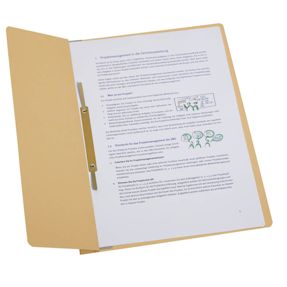 Artikelbild für Ösenhefter Karton chamois DIN A4, halber Deckel, 20 St., Artikelnummer 232017