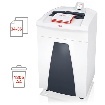 Artikelbild 4 für HSM SECURIO P36i Aktenvernichter mit Streifenschnitt P-2, 3,9 mm, bis 36 Blatt, weiß, Artikelnummer 443491