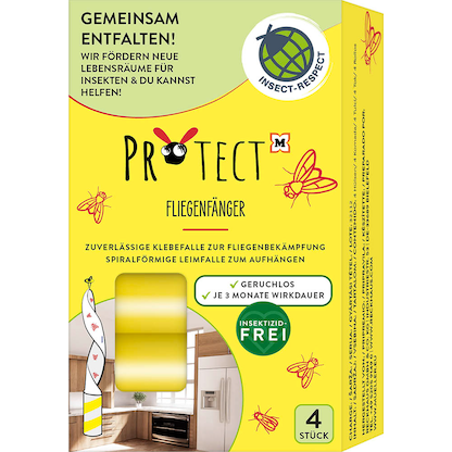 Artikelbild für PROTECT Fliegenfänger gelb, 4 St., Artikelnummer 155899
