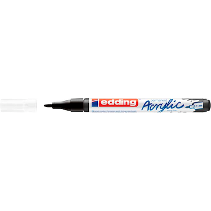 Artikelbild 3 für edding 5500 Acrylstift schwarz 0,7 - 1,0 mm, 1 St., Artikelnummer 786519