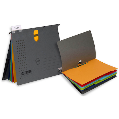 Artikelbild 3 für ELBA Personalhefter chic ULTIMATE Karton anthrazit DIN A4 5x kaufmännische Heftung, 3 St., Artikelnummer 313637