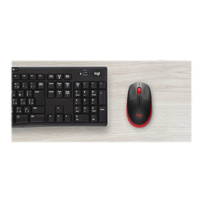 Artikelbild 5 für Logitech M190 Maus kabellos schwarz, rot, Artikelnummer 373664