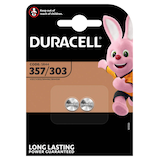 Artikelbild 1 für DURACELL Knopfzellen 357/303 Silberoxid 1,55 V, 2 St., Artikelnummer 374201