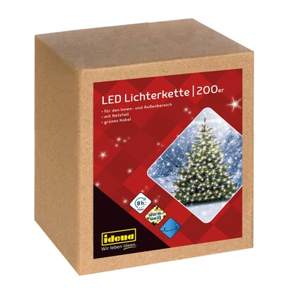 Artikelbild 4 für Idena 200er LED Lichterkette grün 29,9 cm, 1 St., Artikelnummer 761843
