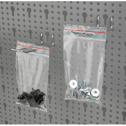 Artikelbild 2 für Druckverschlussbeutel 50 µm 16,0 x 22,0 cm, mit Euroloch, 100 St., Artikelnummer 648006