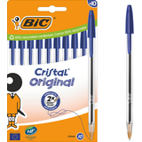 Artikelbild 1 für BIC Kugelschreiber Cristal Original transparent, Schreibfarbe: blau, 10 St., Artikelnummer 840843
