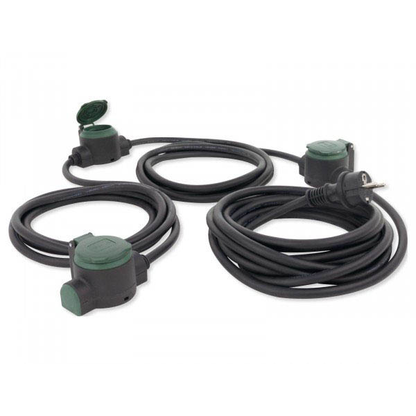 Artikelbild für REV Supraflex Verlängerungskabel 10,0 m schwarz, Artikelnummer 342883