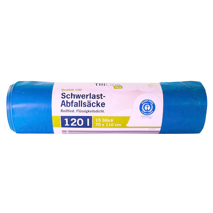 Artikelbild 2 für TRILine® Schwerlastsäcke Öko 120,0 l blau 75,0 µm, 15 St., Artikelnummer 274035