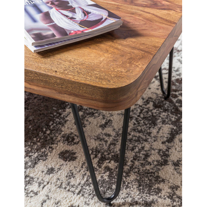 Artikelbild 6 für WOHNLING Couchtisch rechteckig Massivholz sheesham 115,0 x 60,0 x 40,0 cm, 1 St., Artikelnummer 904877