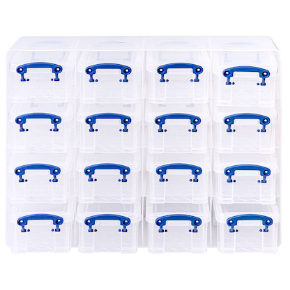 Artikelbild 4 für Really Useful Box Kleinteilemagazin 16x 0,3 l transparent 37,5 x 12,5 x 31,0 cm, 1 St., Artikelnummer 112538