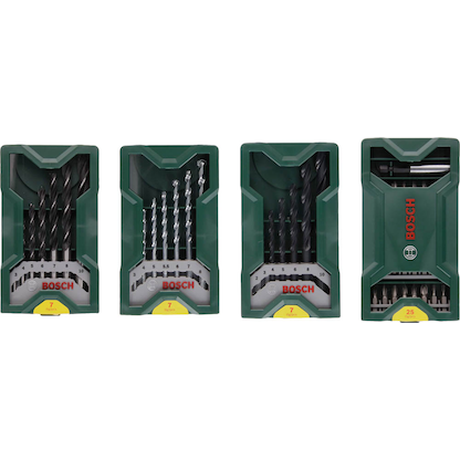 Artikelbild für BOSCH Bohrer- und Bit-Set Multipack 3+1 Mini-X-Line-Set, 46-teilig, Artikelnummer 208149