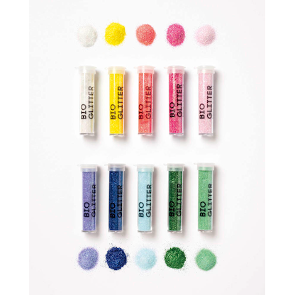 Artikelbild 3 für folia Bio Glitter Rainbow L Glitzer farbsortiert, 1 Pack, Artikelnummer 285862