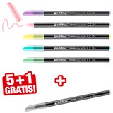 Artikelbild 1 für 5 + 1 GRATIS: edding 1200 Filzstifte farbsortiert, 5 St. + GRATIS 1 St., Artikelnummer 347538