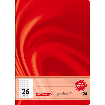 Artikelbild 2 für BRUNNEN Schulheft Vivendi Lineatur 26 kariert DIN A4 Außenrand, 32 Blatt, 1 St., Artikelnummer 369312