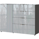 Artikelbild 1 für GERMANIA Sideboard Oakland, 3697-587 grafit, silber 134,0 x 42,0 x 102,0 cm, 1 St., Artikelnummer 648987