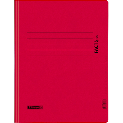 Artikelbild für BRUNNEN Schnellhefter FACT!plus Karton rot DIN A4, Artikelnummer 757821