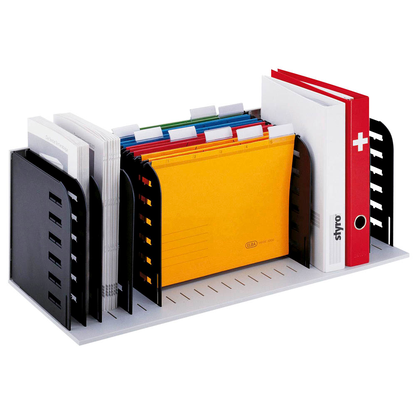 Artikelbild 2 für styro Sortierstation styrorac grau/schwarz mit 7 Fächern, Artikelnummer 370229