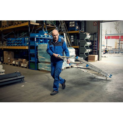 Artikelbild 4 für KRAUSE Podestleiter STABILO silber 8 Sprossen, H: 286,0 cm, Artikelnummer 569103