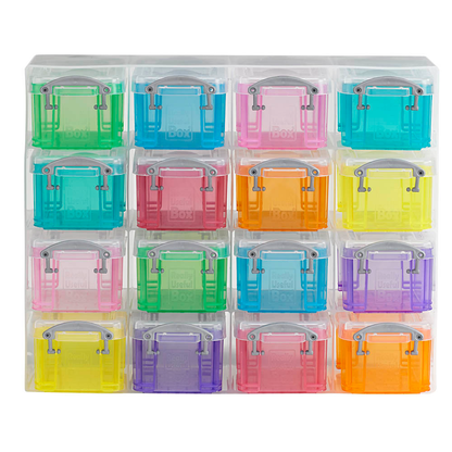 Artikelbild 7 für Really Useful Box Kleinteilemagazin 16x 0,14 l transparent, bunt 28,0 x 8,5 x 22,5 cm, 1 St., Artikelnummer 327852