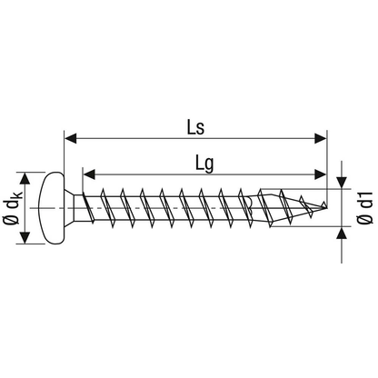 Artikelbild 5 für SPAX® Universalschrauben T20 Halbrundkopf WIROX 0201010450165 4,5 mm x 16 mm, 1.000 St., Artikelnummer 395687