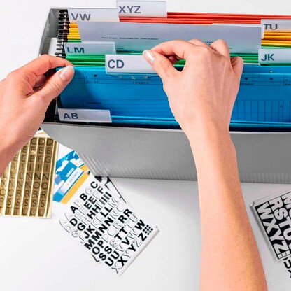 Artikelbild 4 für HERMA Klebebuchstaben 4188 Buchstaben O-Z, schwarz 33,0 x 33,0 mm, 10x 22 Etiketten, Artikelnummer 928408