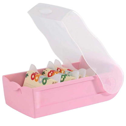 Artikelbild für HAN CROCO Karteikasten DIN A7 für 900 Karteikarten rosa-transparent mit Deckel, Artikelnummer 372827