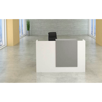 Artikelbild 6 für Kerkmann Empfangstheke SYDNEY gerade, weiß, grafit 160,0 x 84,0 x 110,0 cm, Artikelnummer 206484