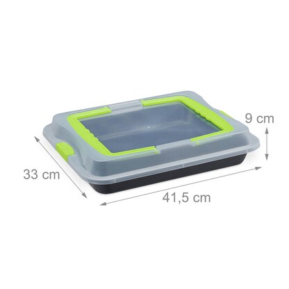 Artikelbild 9 für relaxdays Backblech mit Deckel Ø 41,5 x 33,0 cm, 1 St., Artikelnummer 562621