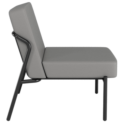 Artikelbild 2 für medso powered by PAPERFLOW Sessel MEDSO S grau schwarz Kunstleder 58,0 x 74,3 x 38,0 cm, 1 St., Artikelnummer 521937