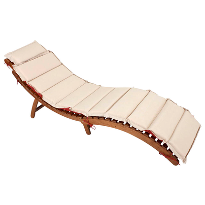 Artikelbild 3 für Garden Pleasure Sonnenliege Nassau braun Holz, Artikelnummer 129268